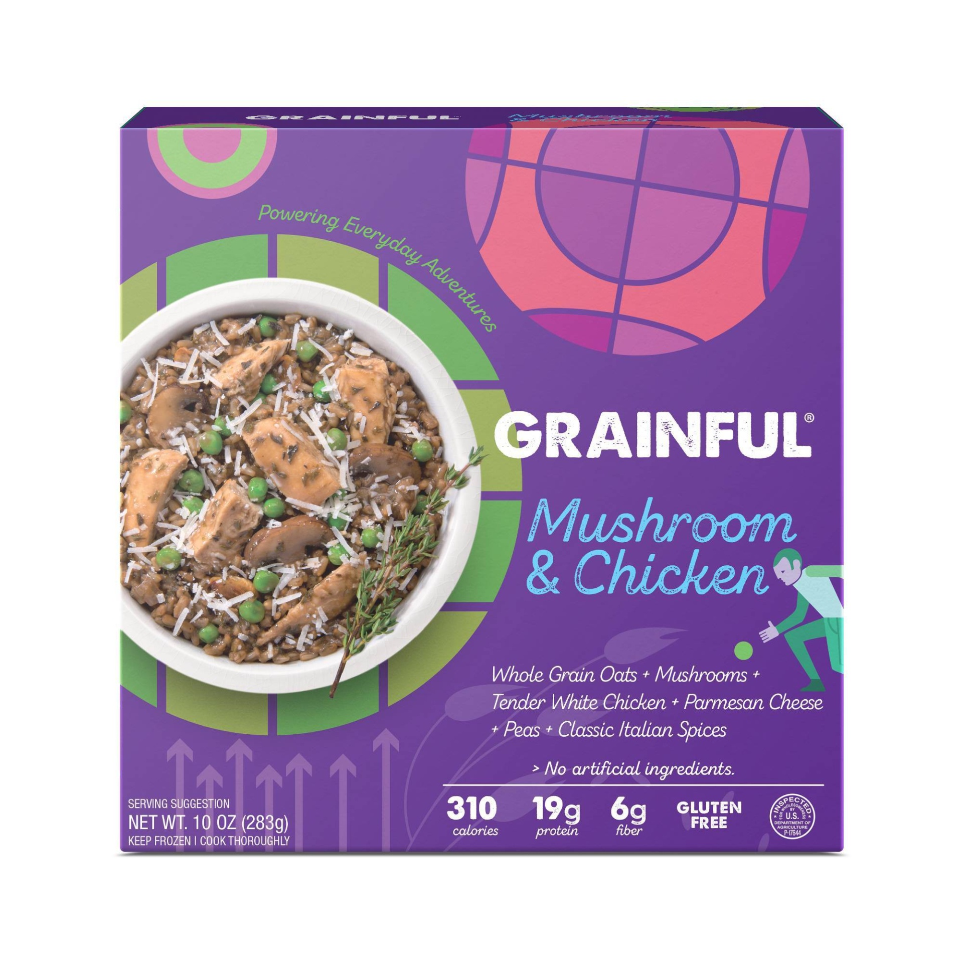 slide 1 of 1, Grainful Steel Cut Meals Porcini Mushroom Chicken, 10 oz