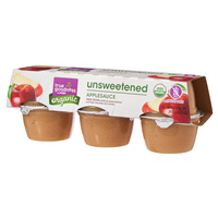 slide 10 of 17, True Goodness Organic Unsweetened Applesauce, 6 ct