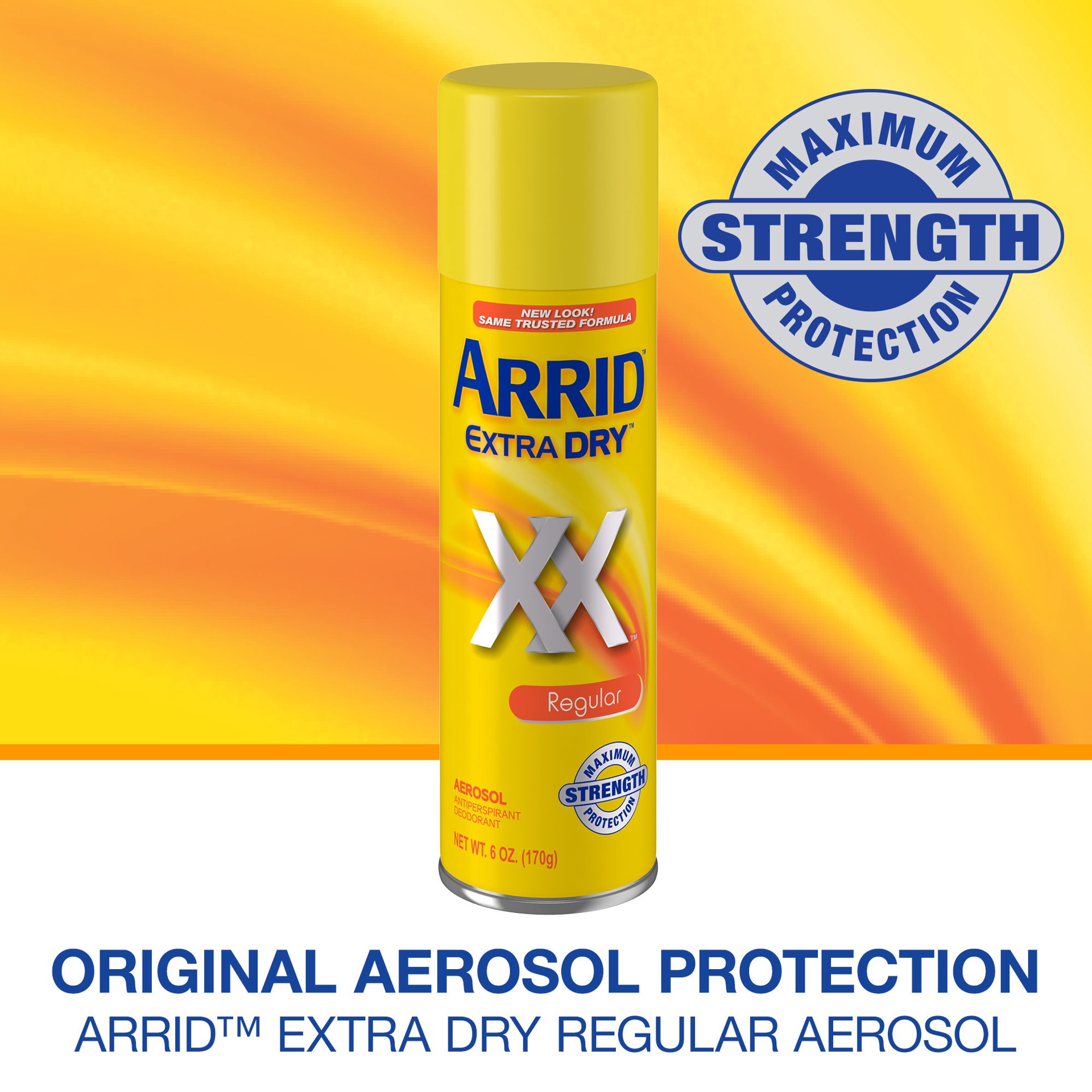 slide 4 of 4, Arrid XX Extra Dry Aerosol Antiperspirant Deodorant, Regular,6 oz., 1 ct