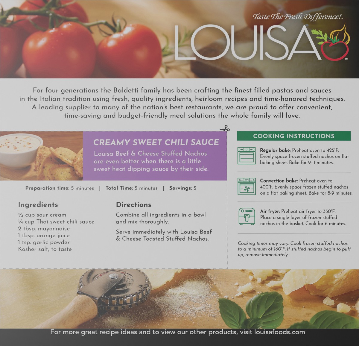 slide 11 of 11, Louisa Toasted Stuffed Nacho-Beef & Cheese, 14 oz