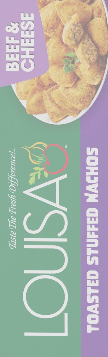 slide 6 of 11, Louisa Toasted Stuffed Nacho-Beef & Cheese, 14 oz