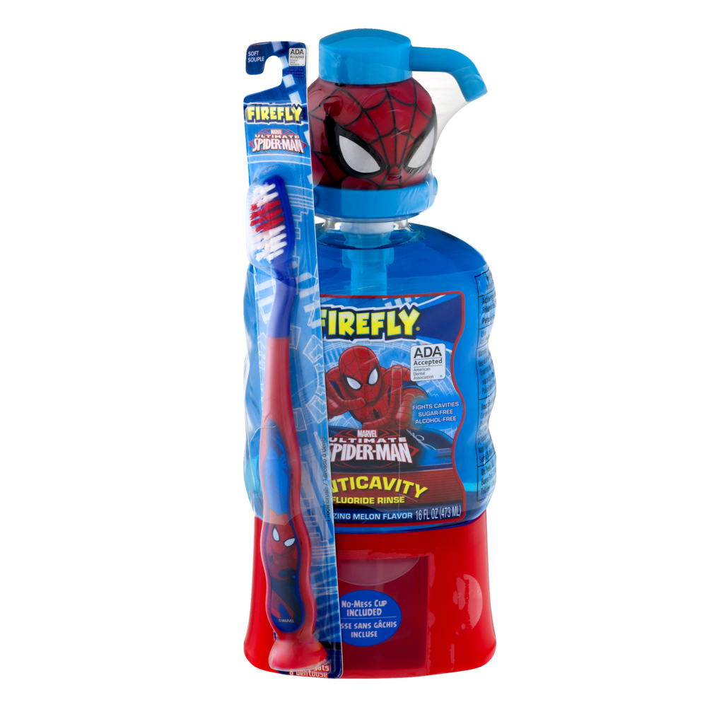 slide 1 of 2, Firefly Ultimate Spiderman Anticavity Fluoride Rinse, 16 oz