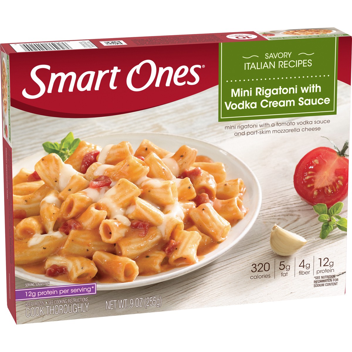 slide 2 of 9, Smart Ones Mini Rigatoni with Tomato Vodka Cream Sauce Frozen Meal, 9 oz Box, 9 oz