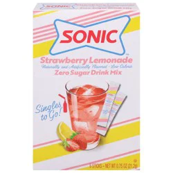 Sonic Zero Sugar Strawberry Lemonade Drink Mix - 6 ct
