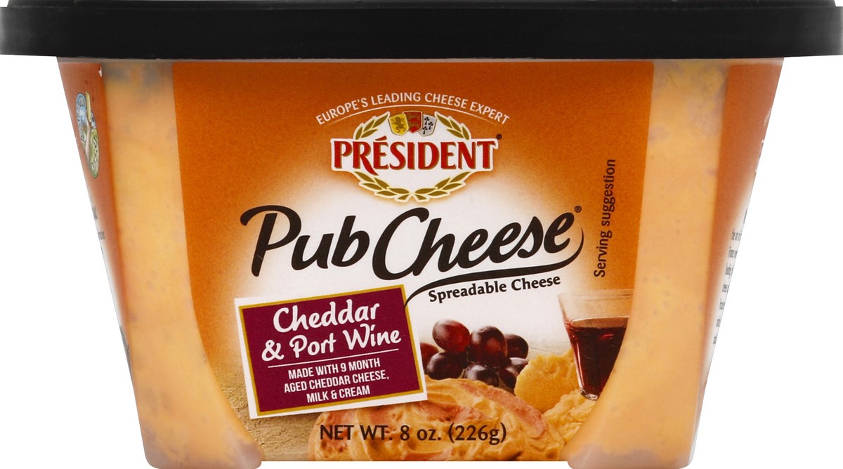 slide 1 of 8, Président Pub Cheese Cheese 8 oz, 8 oz