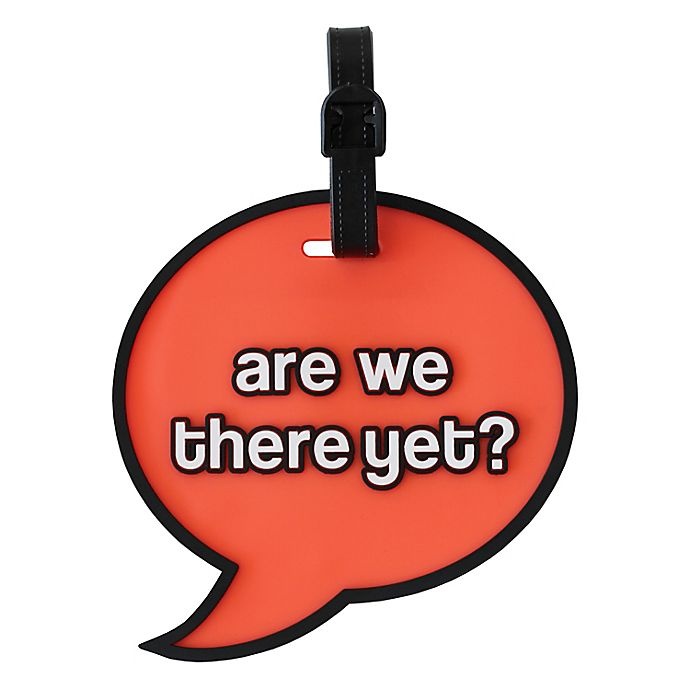 slide 1 of 3, MYTAGALONGS Are We There Yet?'' Luggage Tag - Orange'', 1 ct