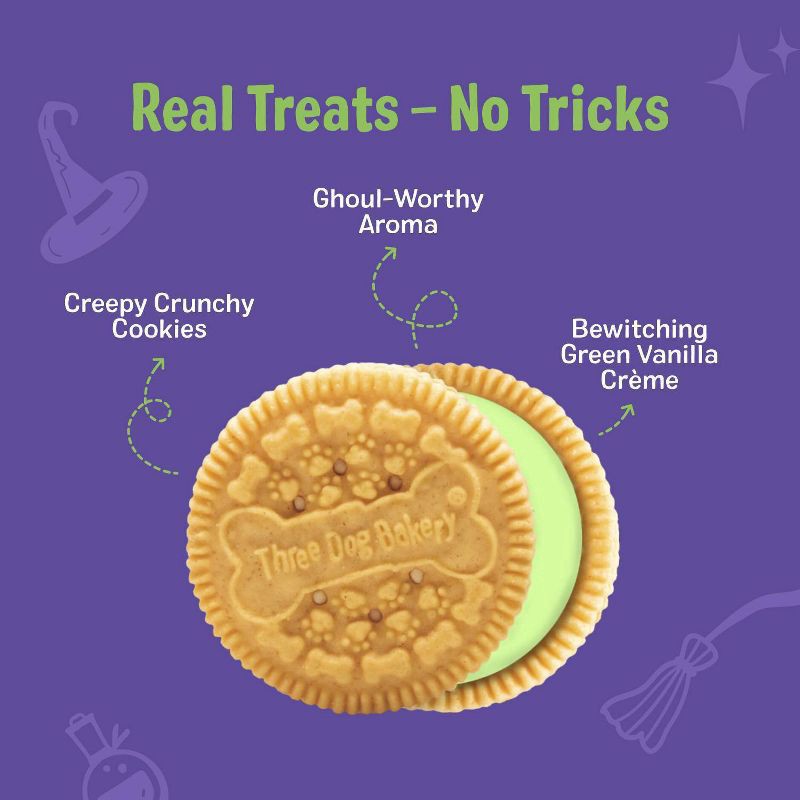 slide 6 of 7, Three Dog Bakery Wicked Lick N Crunch Carob Cookie, 13 oz