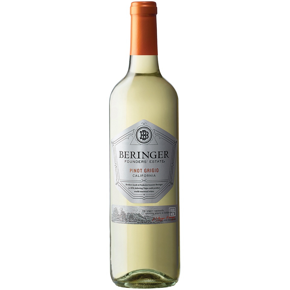 slide 1 of 2, Beringer Founders Pinot Grigio, 750 ml