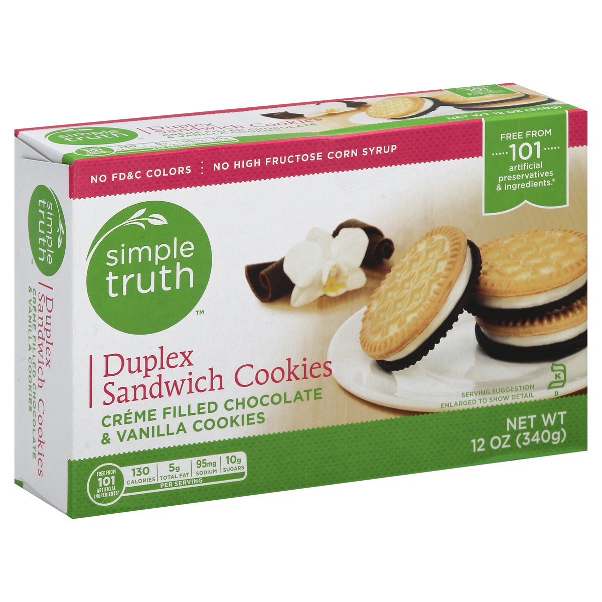 slide 5 of 5, Simple Truth Cookies 12 oz, 12 oz