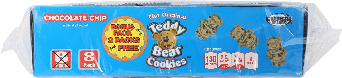 slide 9 of 14, Global Brands Global Choc Chip Teddy Bear Cookie, 7.9 oz