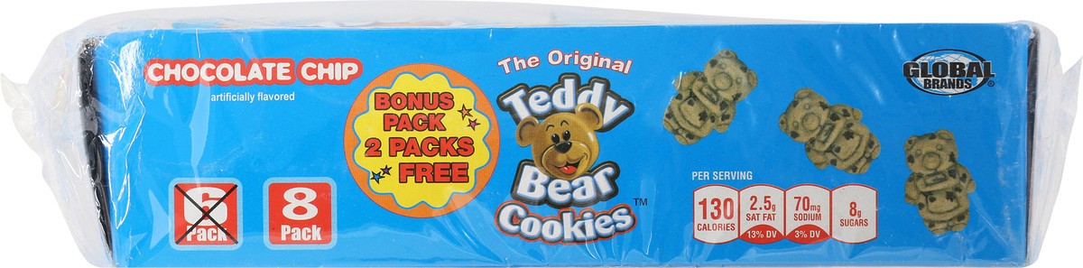 slide 3 of 14, Global Brands Global Choc Chip Teddy Bear Cookie, 7.9 oz