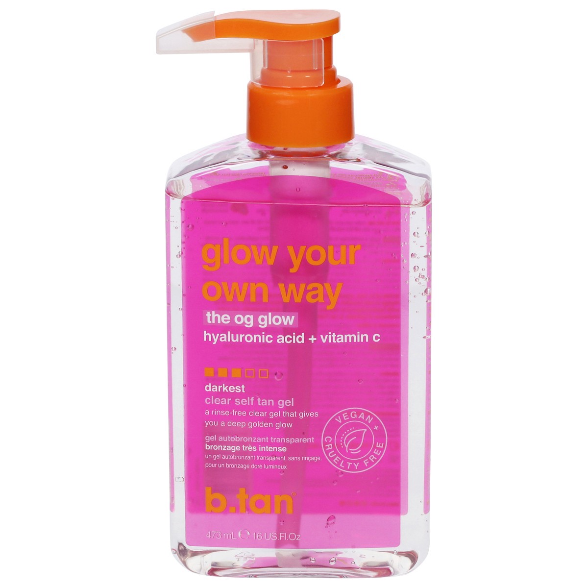 slide 1 of 9, b.tan Darkest Clear Self Tan Gel 16 fl oz, 16 fl oz