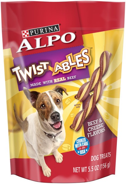 slide 1 of 2, Pedigree Alpo Twistables Beef & Cheese, 5.5 oz