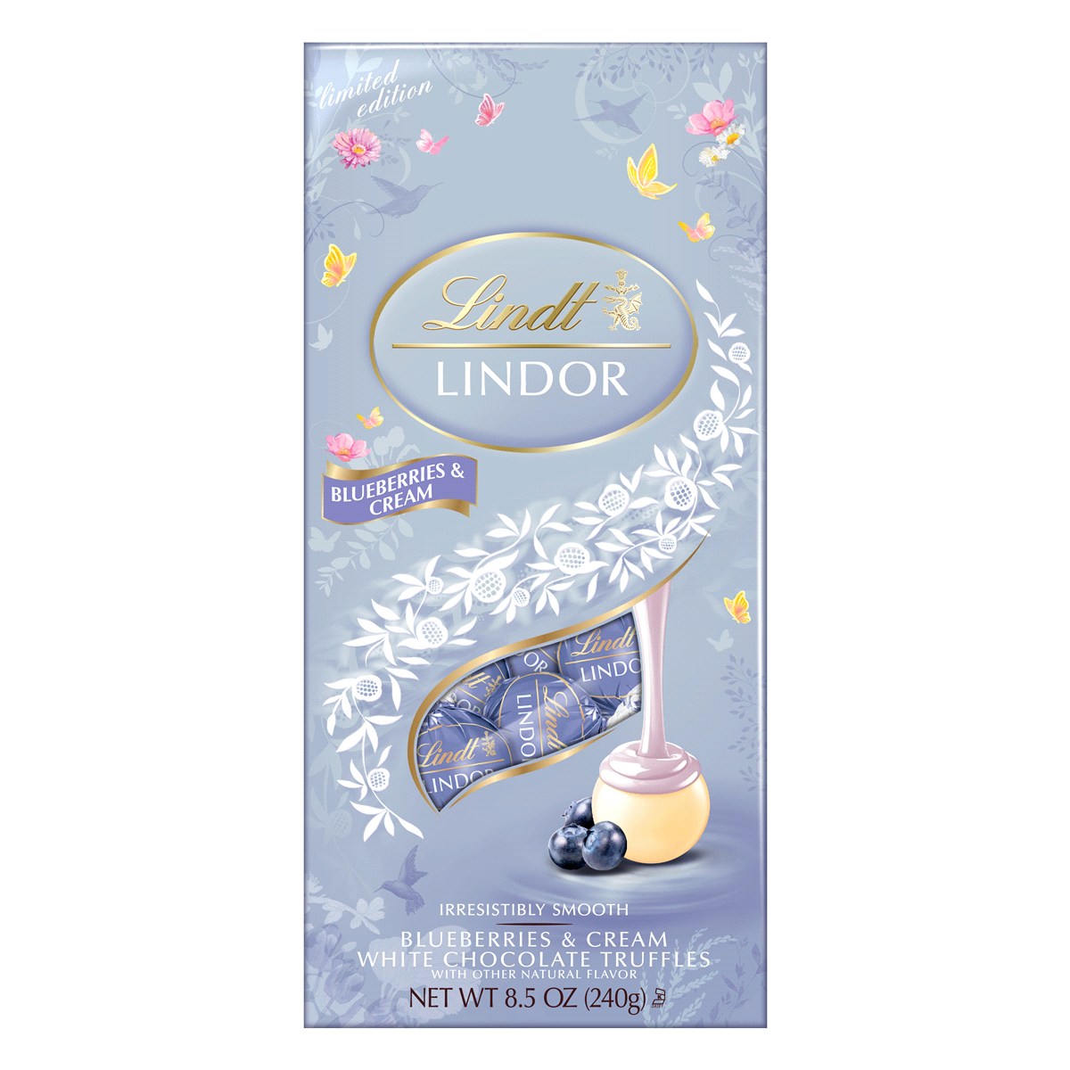 slide 1 of 1, Lindor Spring Blueberry & Cream Truffles, 8.5 oz