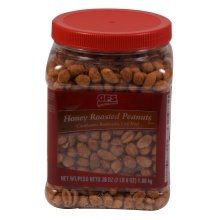 slide 1 of 1, GFS Honey Roasted Peanuts, 38 oz