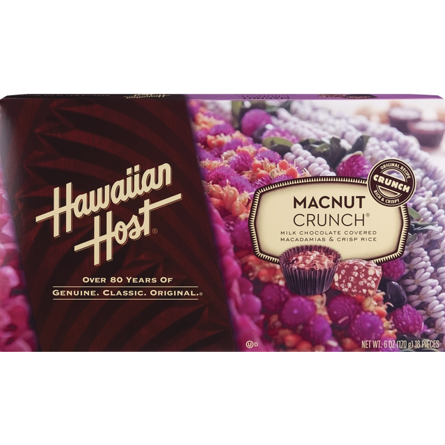 slide 1 of 1, Hawaiian Host Macnut Crunch, 6 oz