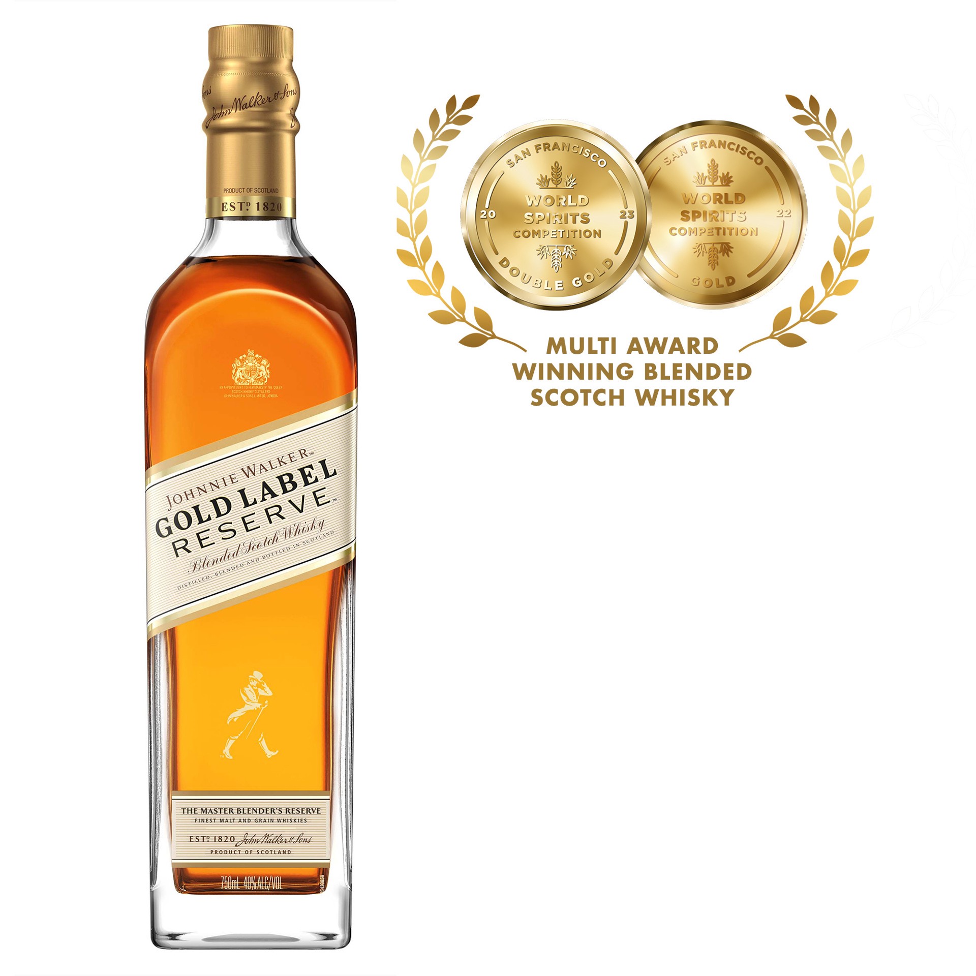 slide 2 of 3, Johnnie Walker Gold Label Reserve Blended Scotch Whisky, 50 mL, 50 ml