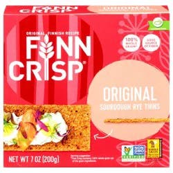 Finn Crisp Original Rye Dark Crispbr - 7 oz