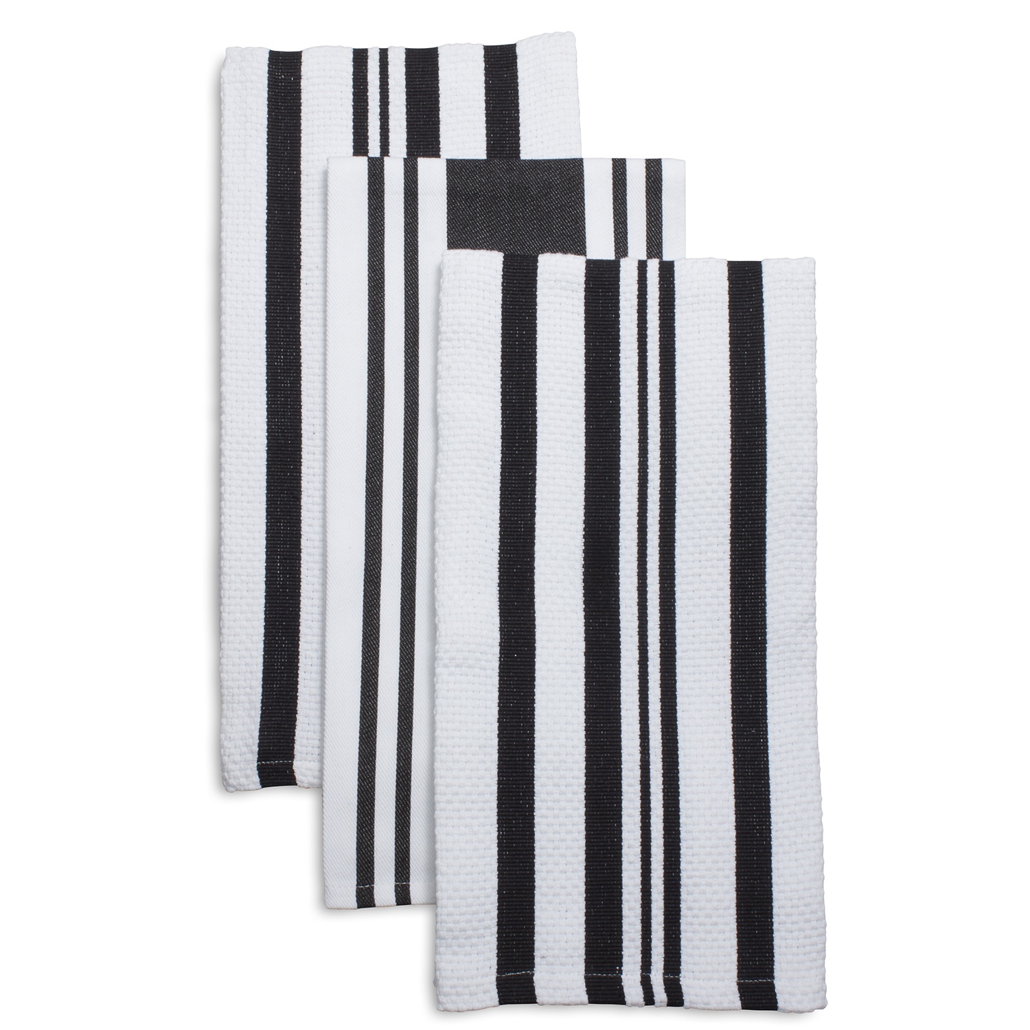 slide 1 of 1, Sur La Table Indigo Stripe Kitchen Towels, 3 ct