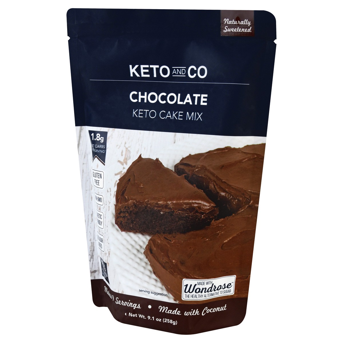 slide 13 of 13, Keto and Co Chocolate Keto Cake Mix 9.1 oz, 9.1 oz