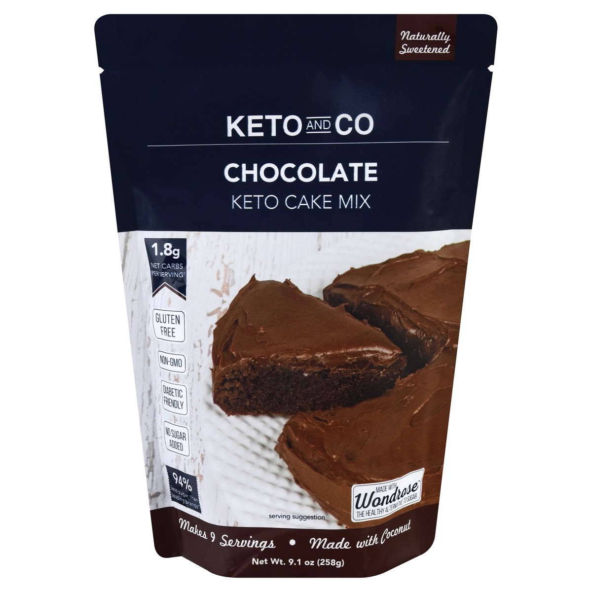 slide 9 of 13, Keto and Co Chocolate Keto Cake Mix 9.1 oz, 9.1 oz