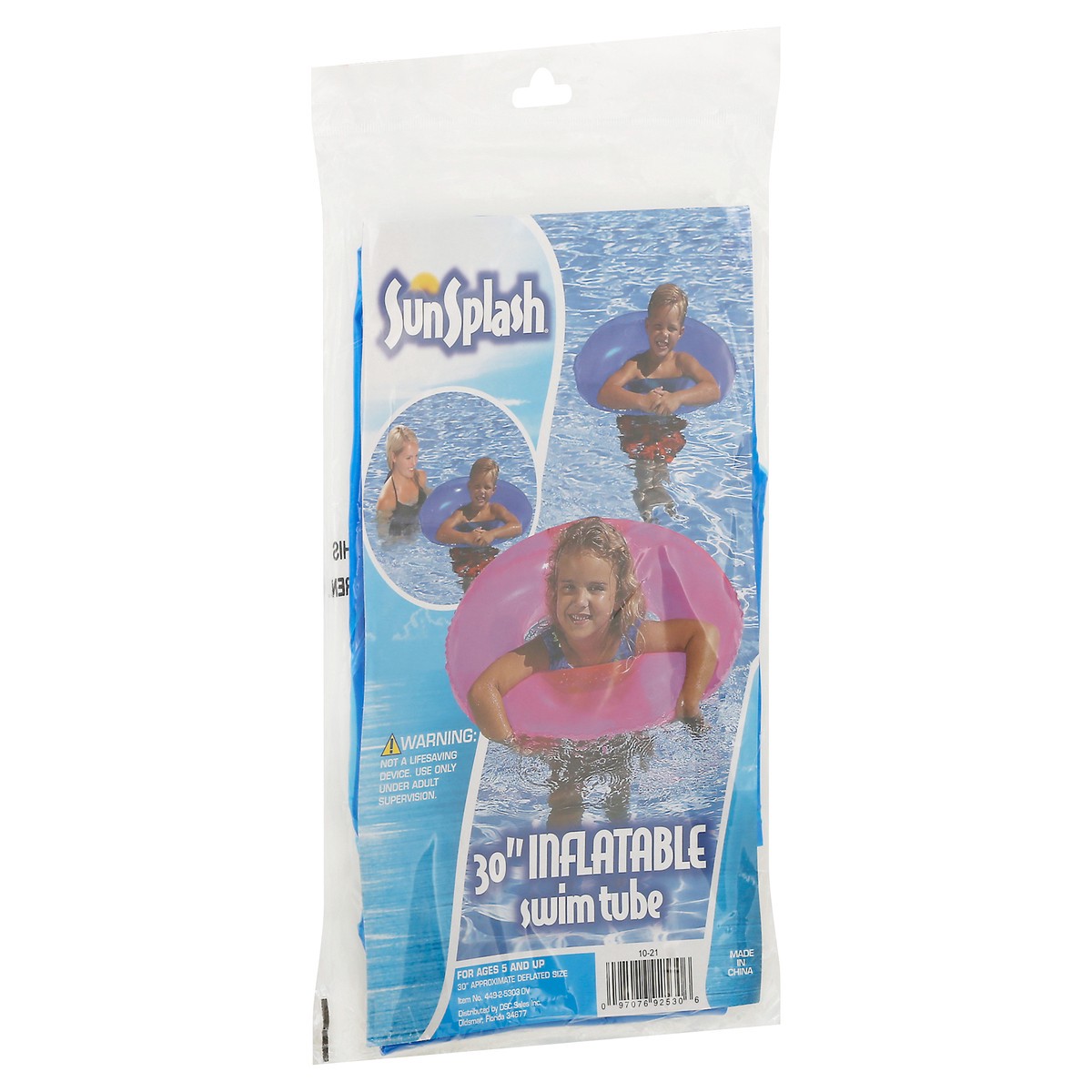 slide 8 of 11, SunSplash 30 Inch Inflatable Swim Tube 1 ea, 1 ct