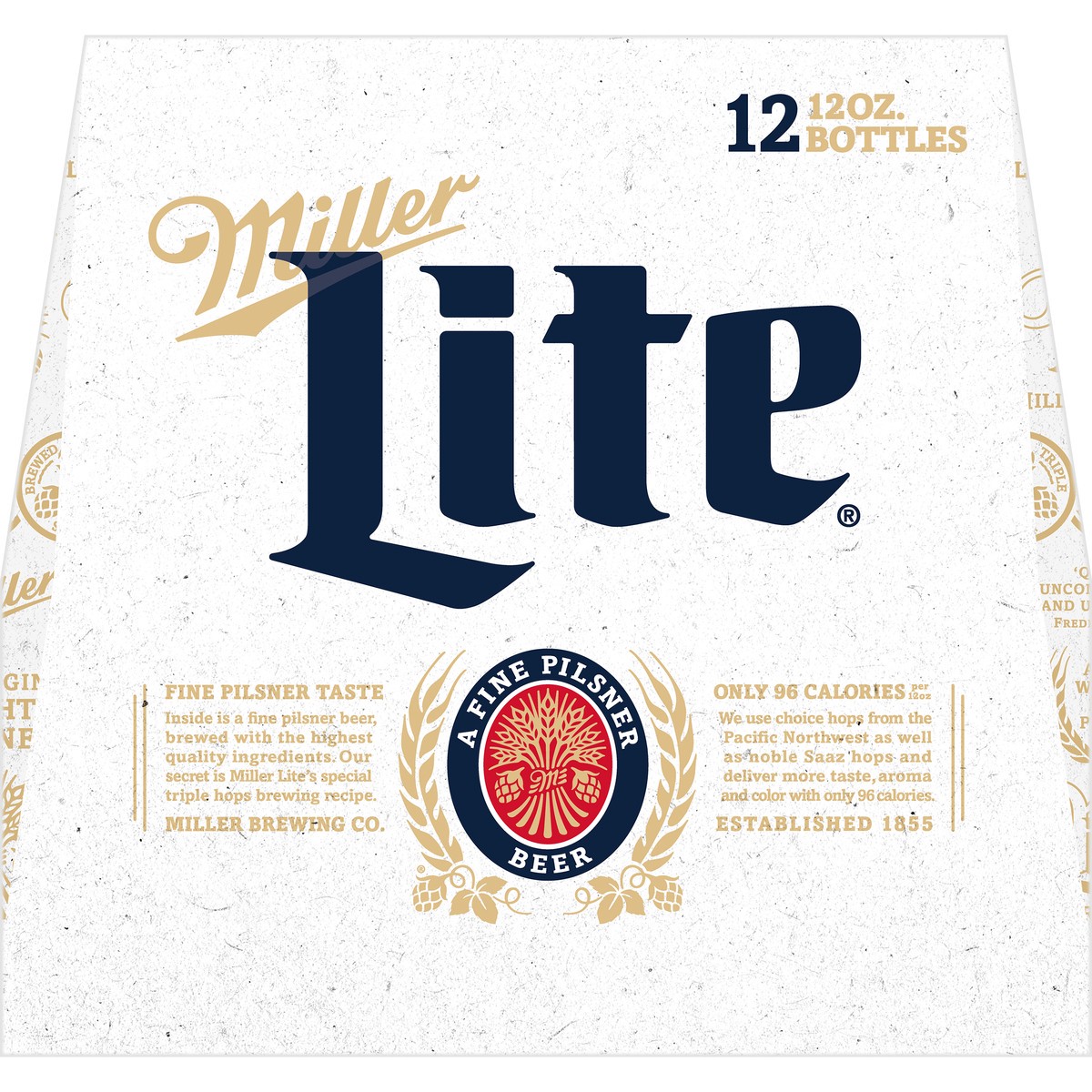 slide 6 of 9, Miller Lite Lager Beer, 4.2% ABV, 12-pack, 12-oz. beer bottles, 288 oz
