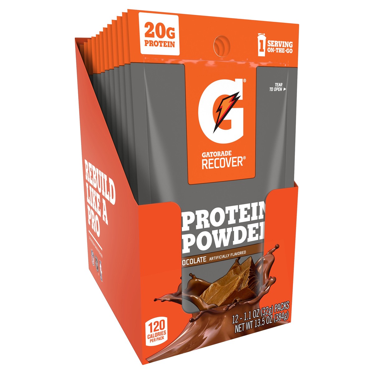 slide 5 of 6, Gatorade Whey Protein Powder, 32 gram