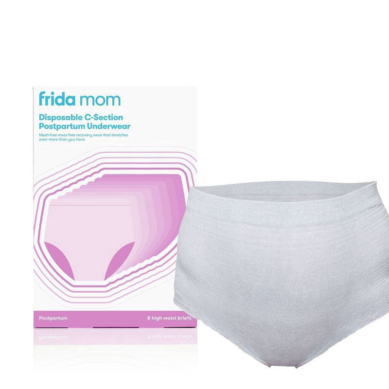 slide 1 of 12, Frida Mom Disposable C-Section Postpartum Underwear, 8 ct