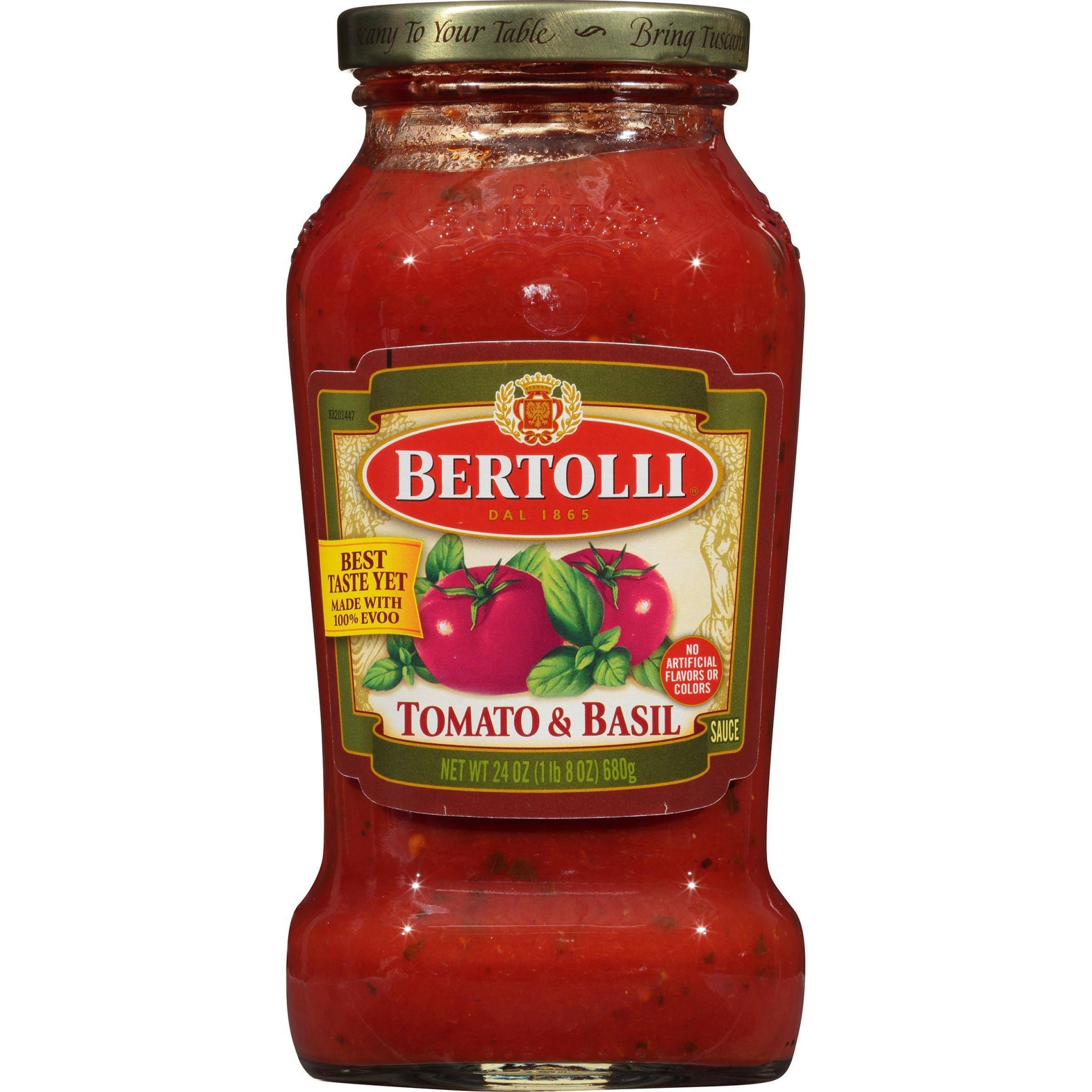 slide 1 of 5, Bertolli Tomato & Basil Pasta Sauce, 24 oz