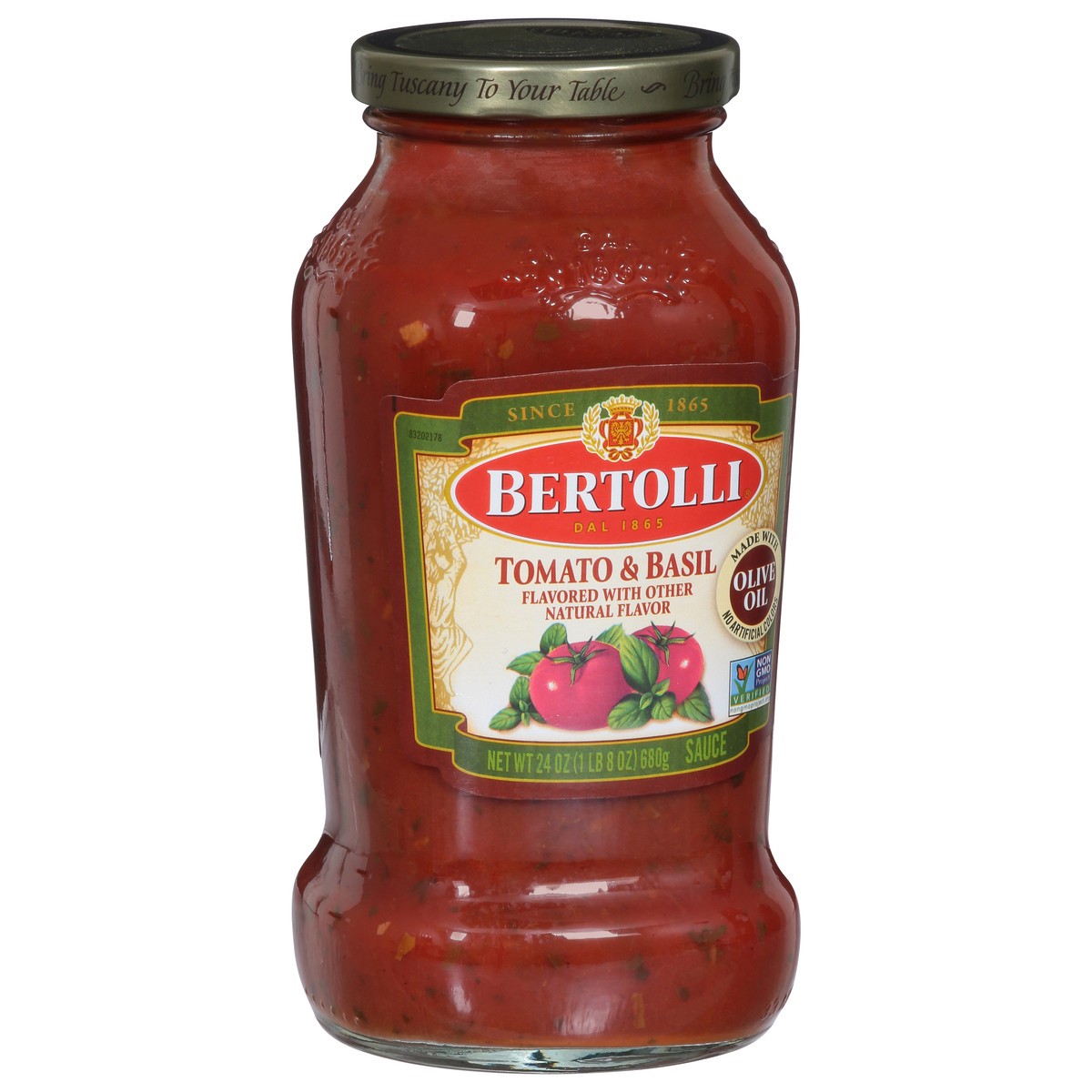 slide 10 of 14, Bertolli Tomato & Basil Pasta Sauce, 24 oz