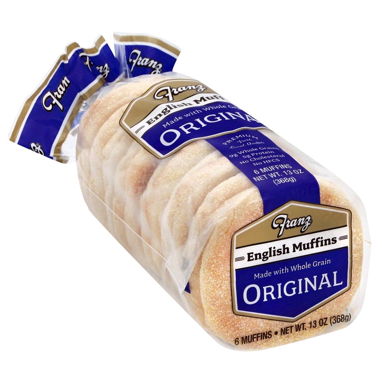 slide 1 of 5, Franz Vegan Original English Muffins, 6 ct; 13 oz