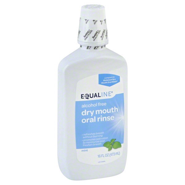 slide 1 of 1, Equaline Oral Rinse Dry Mouth Mint, 16 fl oz