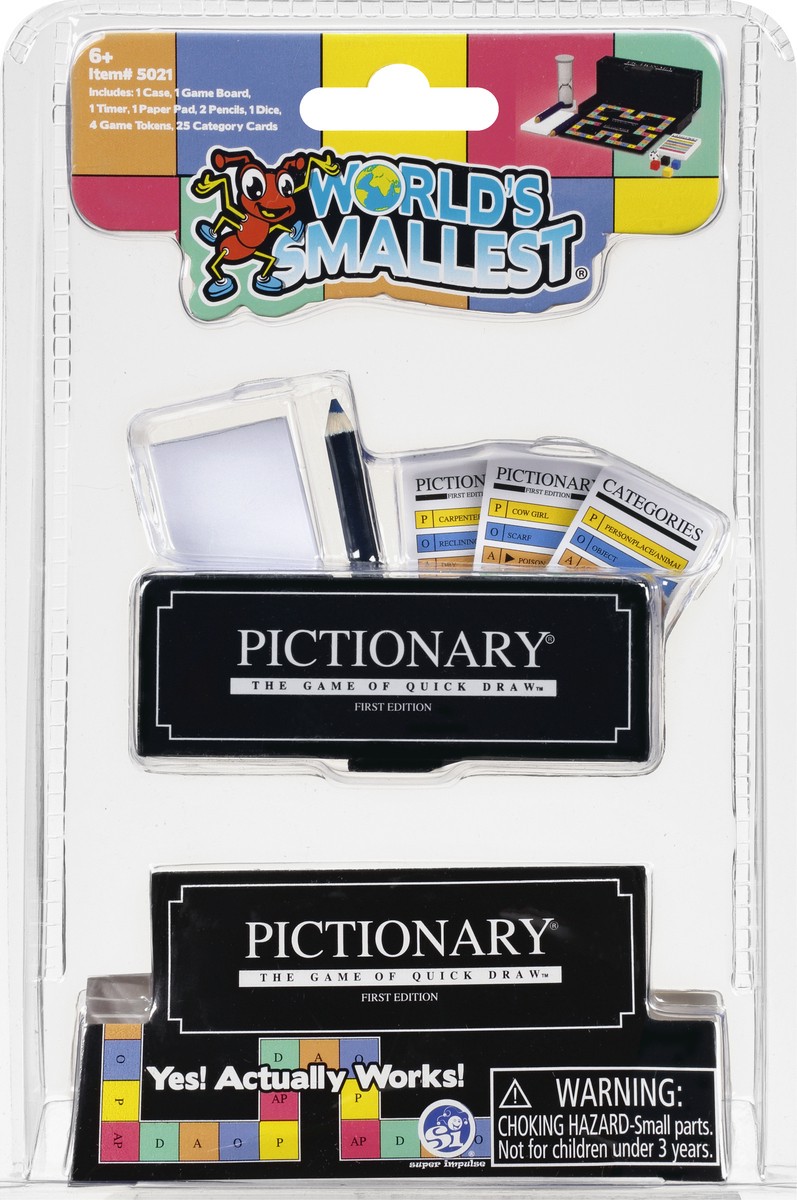 slide 1 of 11, World's Smallest 6+ Pictionary Game 1 ea, 1 ct