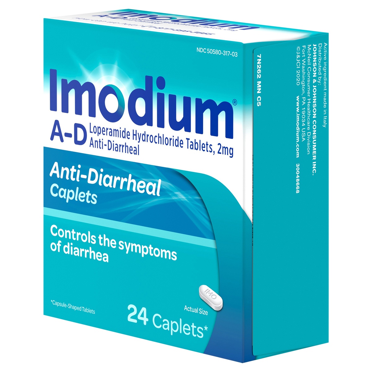 Imodium AD Diarrhea Relief Caplets with Loperamide Hydrochloride, Anti