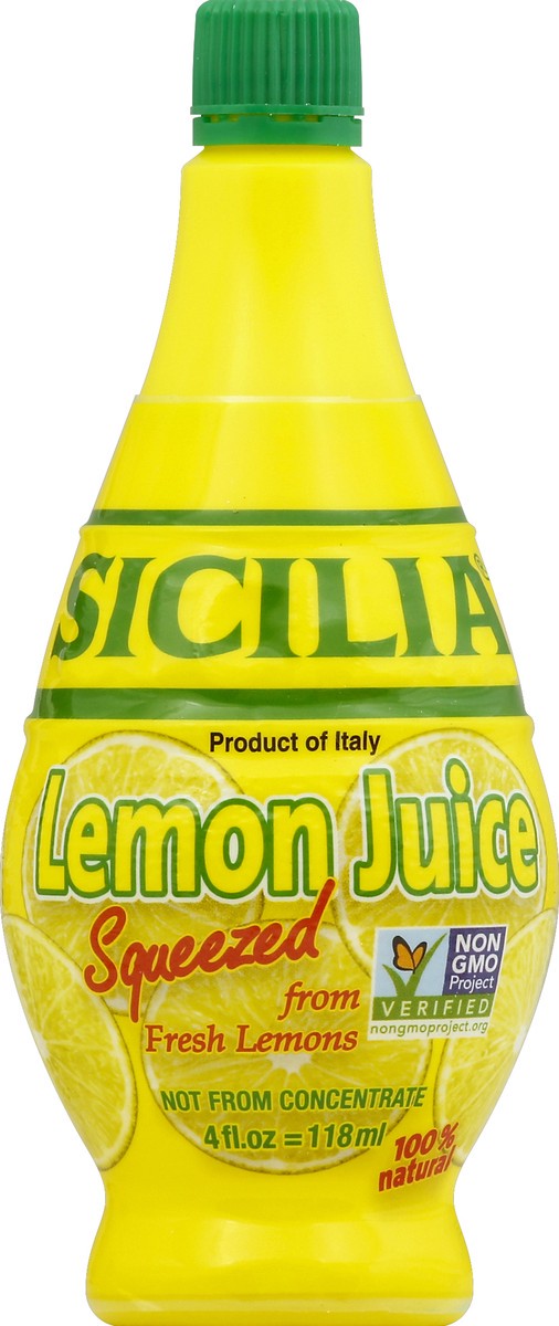 slide 2 of 2, GROCERY-DSD Lemon Juice Squeezed 4Oz, 1 ct