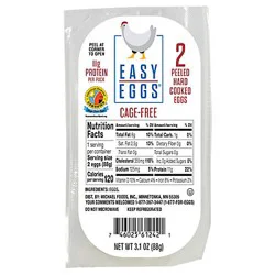 Almark Easy Eggs Peeled Hard Boiled Cage Free Eggs - 2 ct
