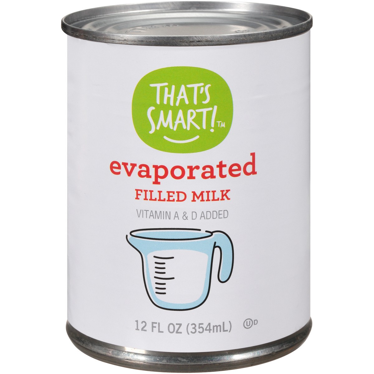 slide 1 of 15, That's Smart! Evaporated Filled Milk, 12 fl oz