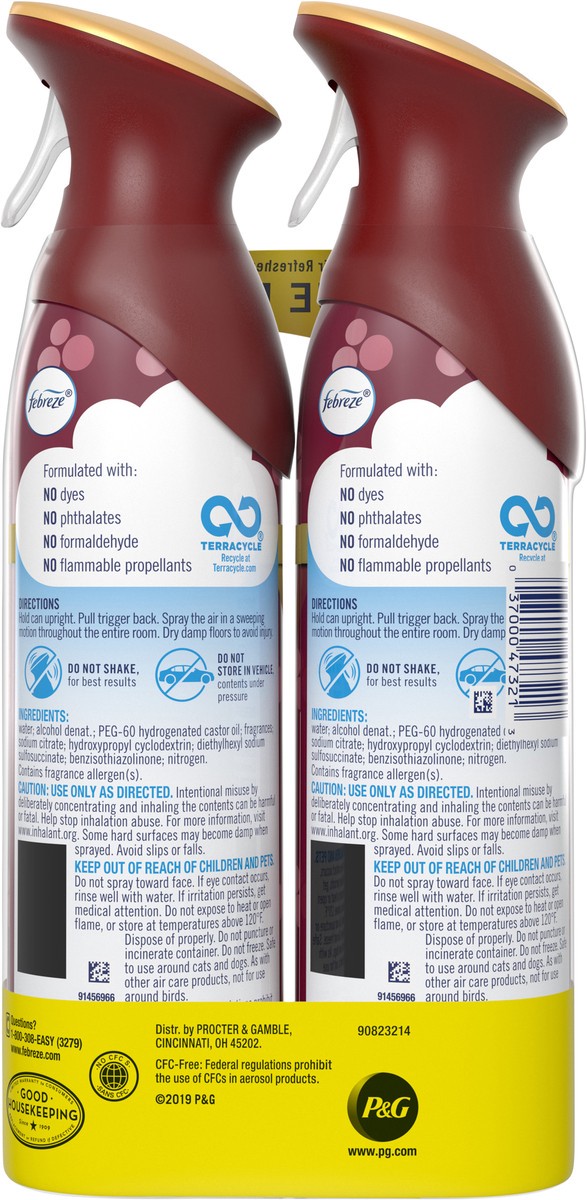 slide 5 of 7, Febreze Air 2 Pack Value Pack Fresh-Twist Cranberry Air Refresher 2 ea, 2 ct
