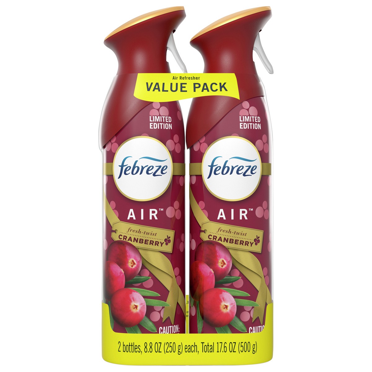 slide 7 of 7, Febreze Air 2 Pack Value Pack Fresh-Twist Cranberry Air Refresher 2 ea, 2 ct