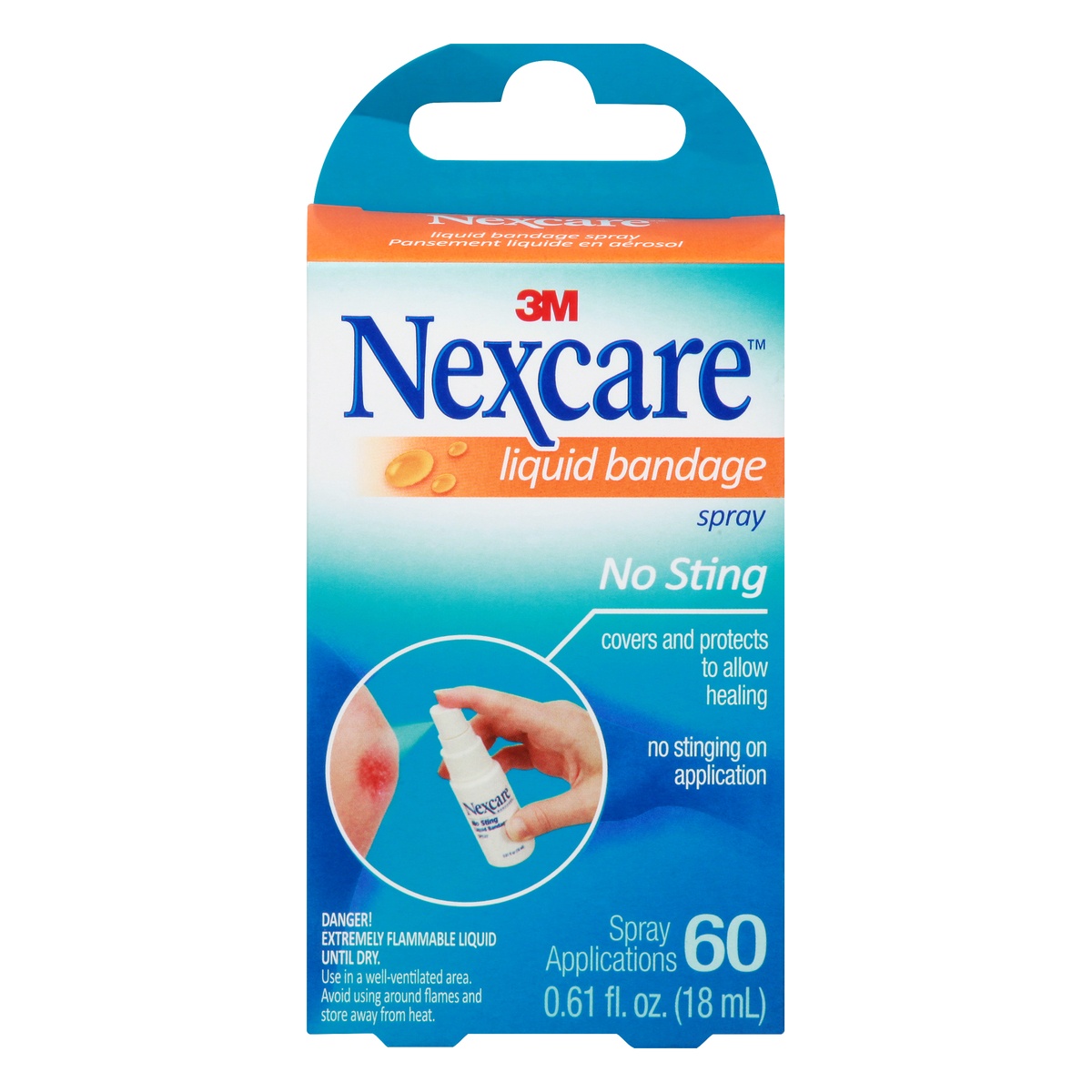 slide 1 of 1, Nexcare 3M Nexcare Spray Liquid Bandage, 0.61 fl oz