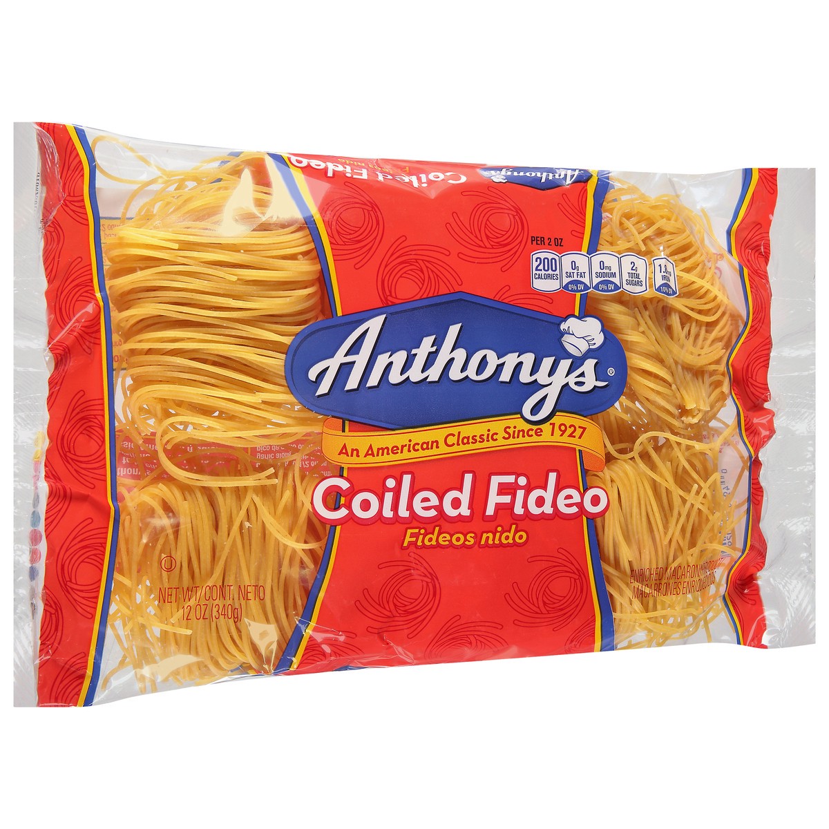 slide 6 of 14, Anthony's Coiled Fideo 12 oz, 12 oz