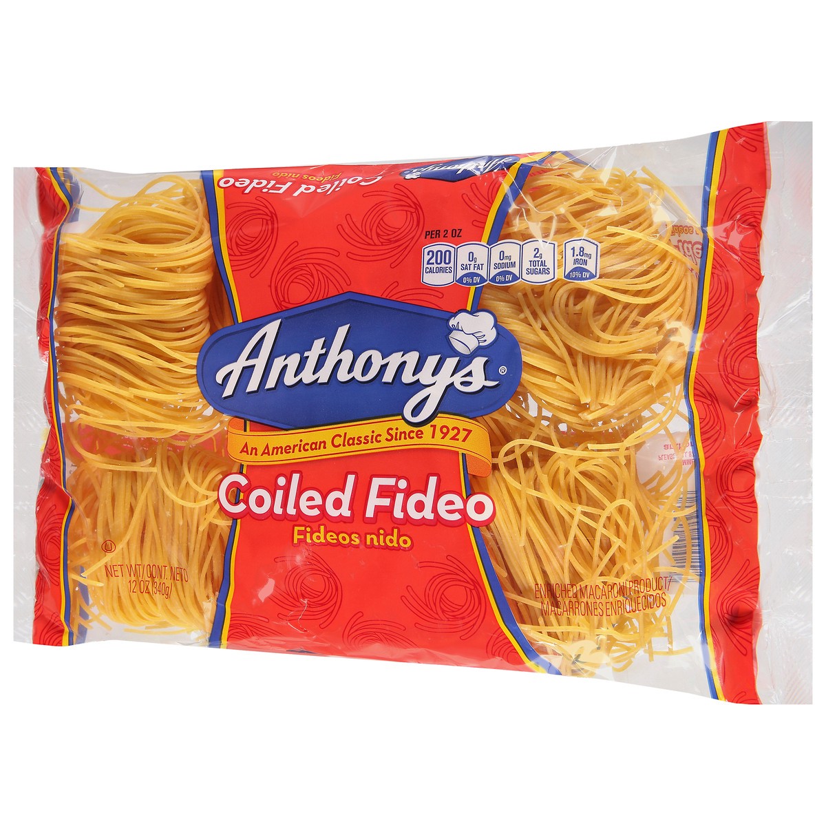slide 10 of 14, Anthony's Coiled Fideo 12 oz, 12 oz