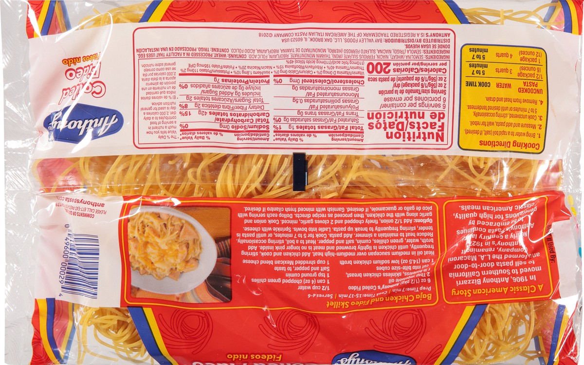 slide 13 of 14, Anthony's Coiled Fideo 12 oz, 12 oz