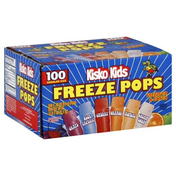 slide 1 of 1, Kisko Kids Freeze Pops, 1 ct