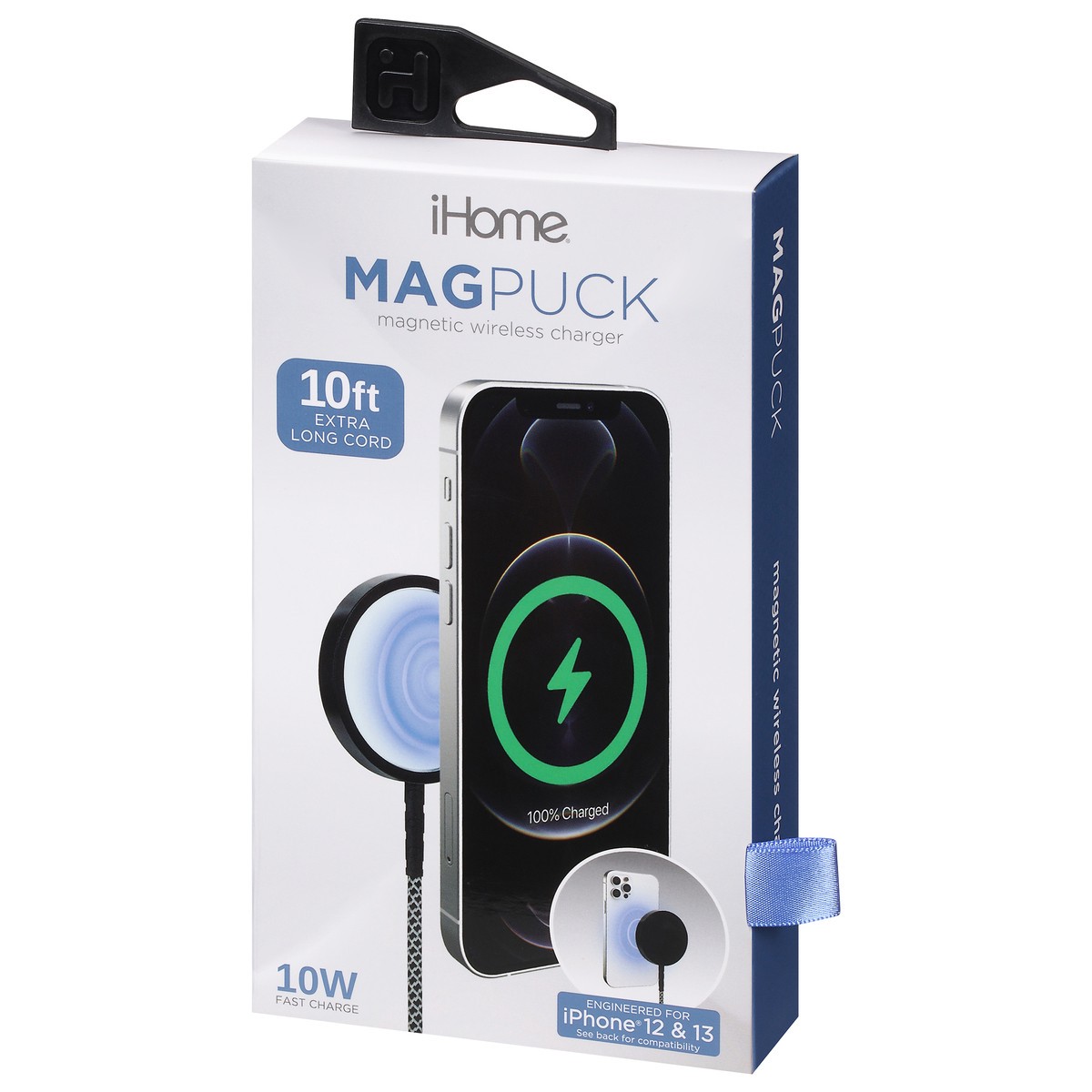 slide 3 of 9, iHome Long Cord 10 Ft Magpuck 1 ea, 1 ct