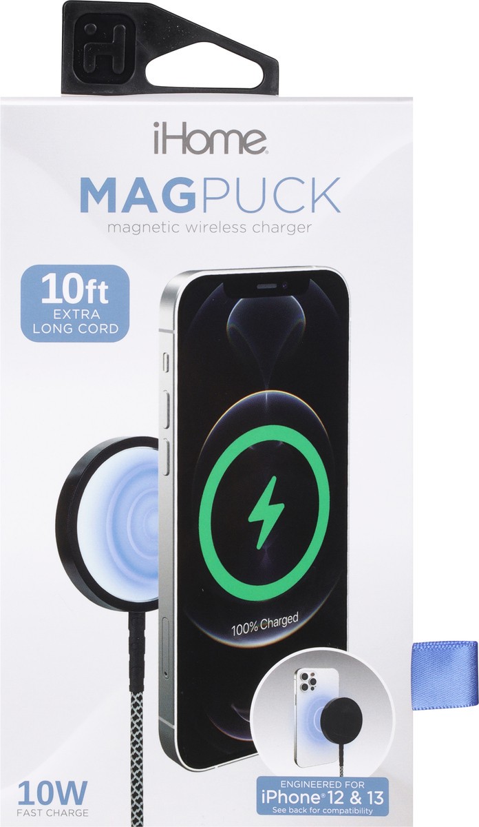 slide 5 of 9, iHome Long Cord 10 Ft Magpuck 1 ea, 1 ct