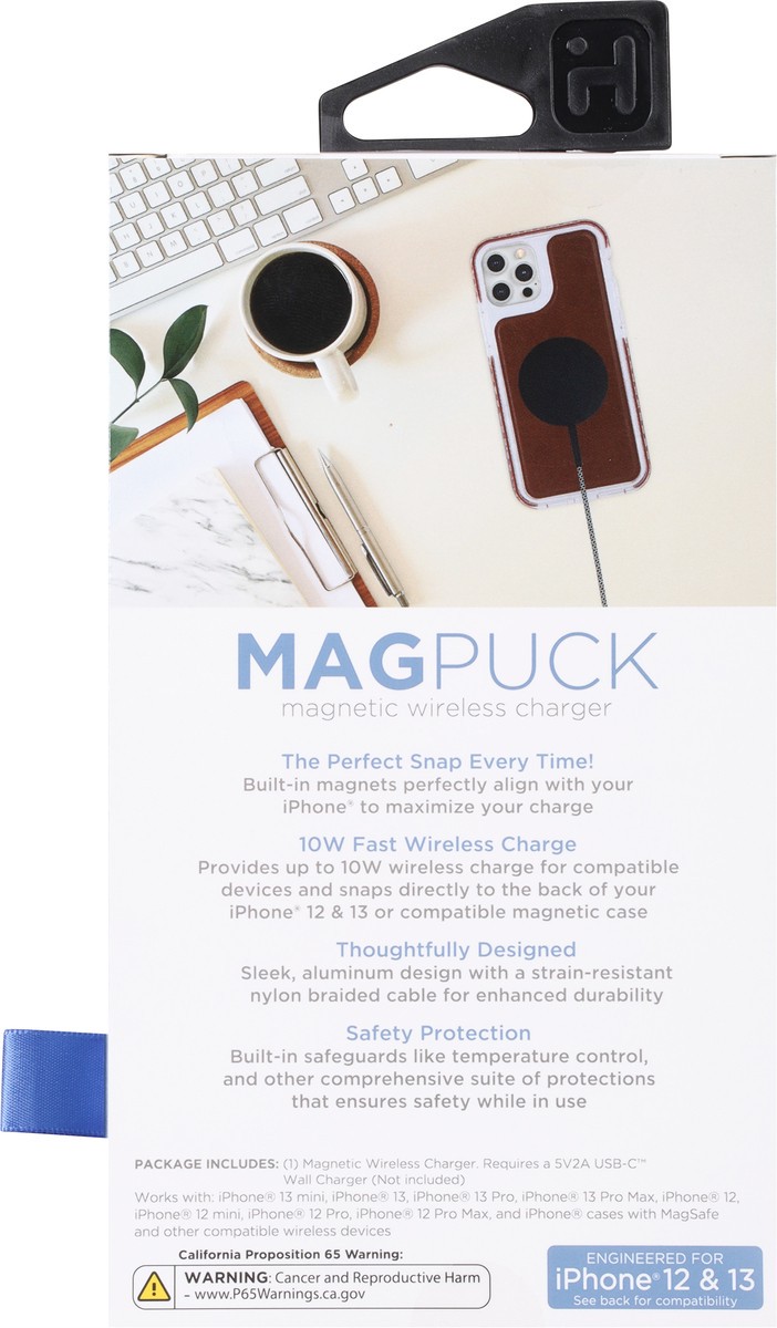 slide 6 of 9, iHome Long Cord 10 Ft Magpuck 1 ea, 1 ct