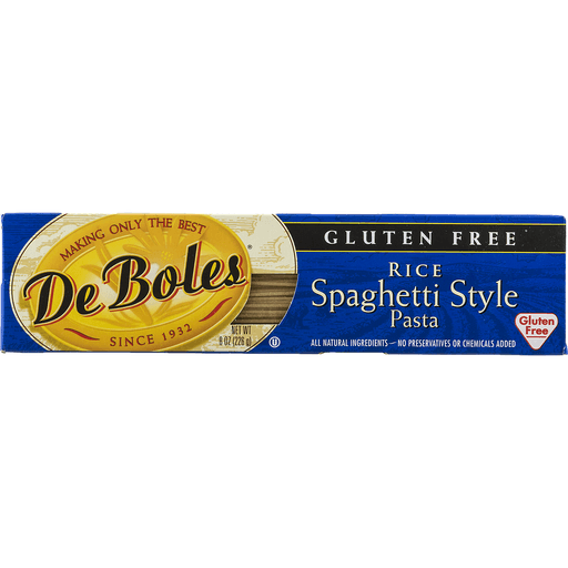 slide 4 of 9, DeBoles Spaghetti Style Rice Pasta, 8 oz