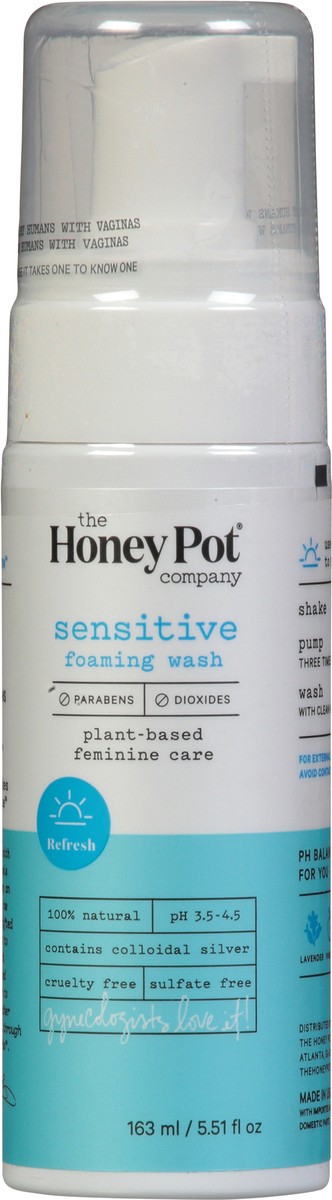 slide 1 of 9, The Honey Pot Refresh Sensitive Foaming Wash 163 ml, 163 ml